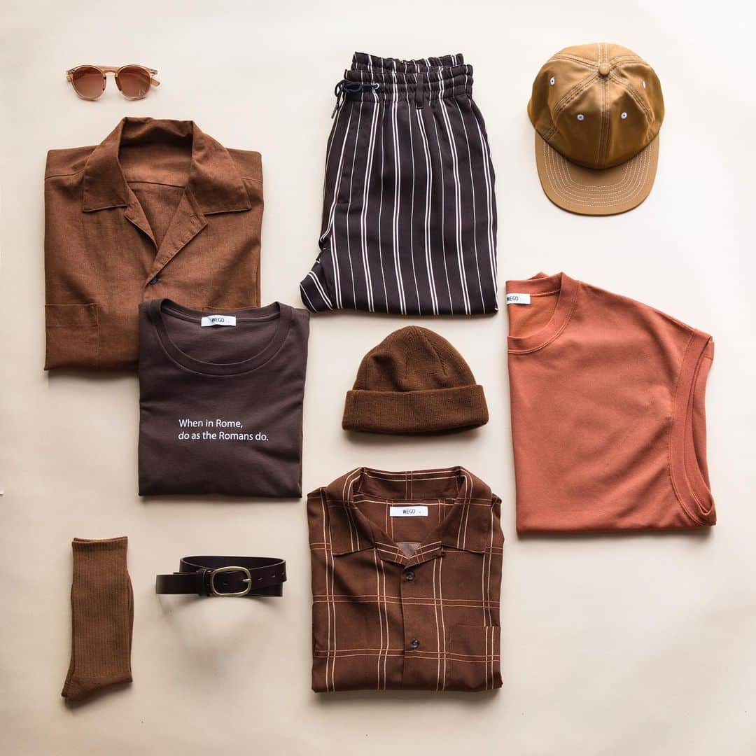 WEGOさんのインスタグラム写真 - (WEGOInstagram)「✔︎brown color items ¥300＋tax〜  #wego#ウィゴー#mens#メンズ#fashion」8月9日 12時15分 - wego_official