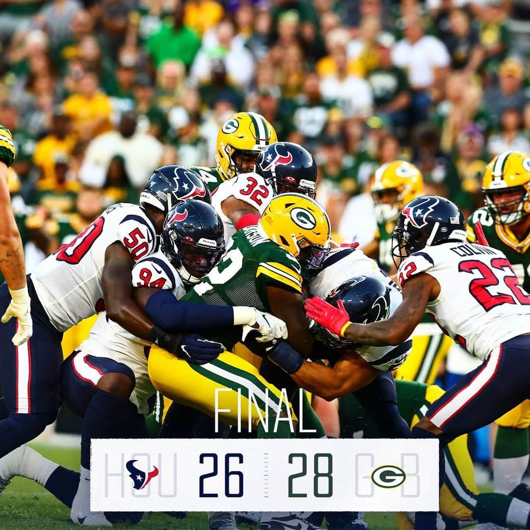 ヒューストン・テキサンズさんのインスタグラム写真 - (ヒューストン・テキサンズInstagram)「Final. #HOUvsGB」8月9日 12時18分 - houstontexans