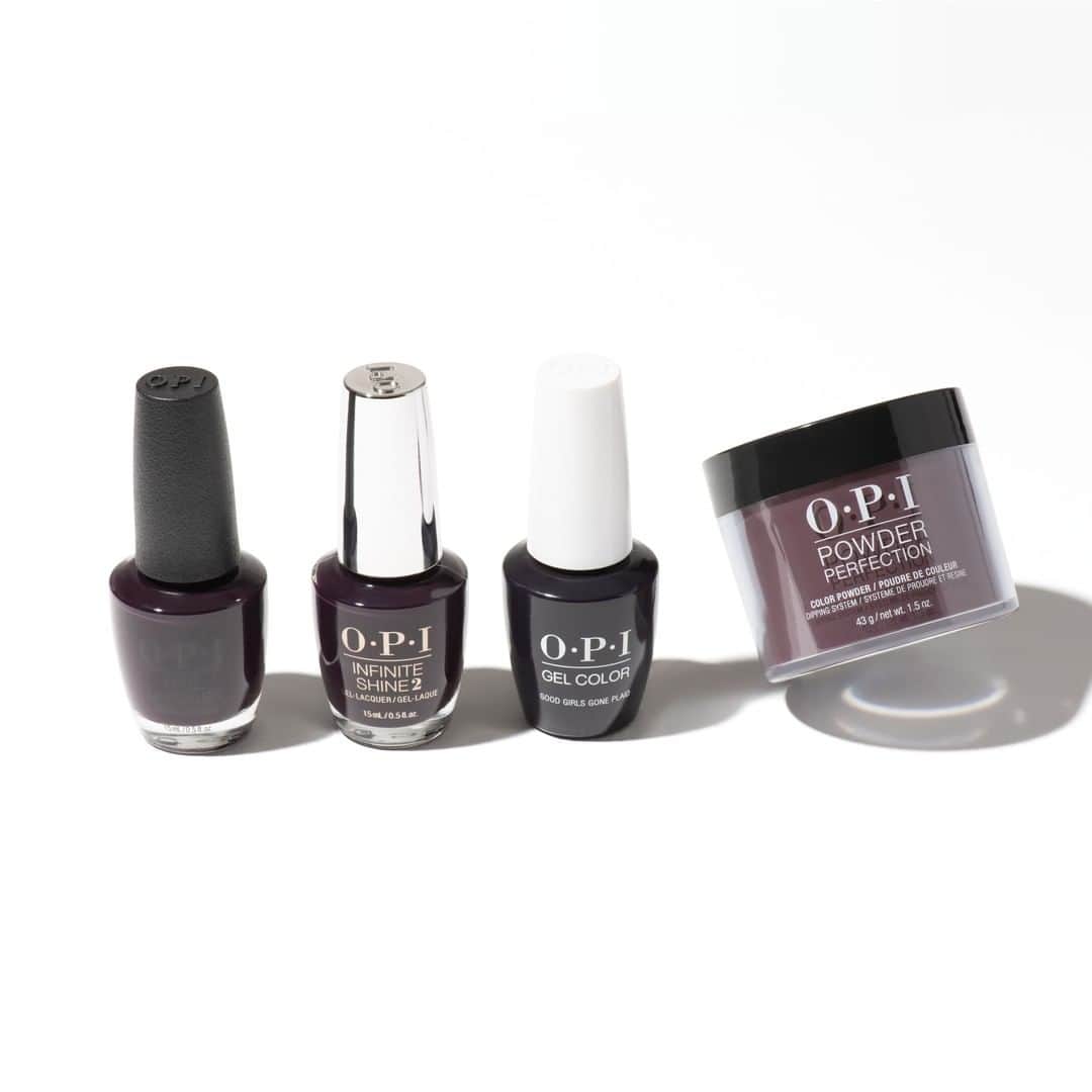 OPIさんのインスタグラム写真 - (OPIInstagram)「Try #GoodGirlsGonePlaid in ALL of our color systems including #PowderPerfection if dip powder is your nail system of choice! The shade is consistent across all systems so no matter what you choose, this #ColorIsTheAnswer. 💅 ⁠ ⁠ #OPIPowderPerfection #OPIInfiniteShine⁠ #OPIGelColor #OPINailLacquer #DarkNails #OPIScotland」8月9日 12時30分 - opi