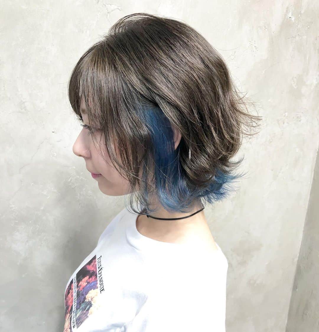 露木啓介さんのインスタグラム写真 露木啓介instagram 小日向結衣さんカラーしました 今回はグレージュ インナーブルー Salondemilk サロンドミルク Hair Haircolor Hairstyle ヘアスタイル インナーカラー ヘアカラー メンズカット メンズカラー