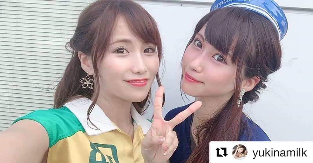 葉月蓮さんのインスタグラム写真 - (葉月蓮Instagram)「#Repost @yukinamilk with @get_repost ・・・ 可愛い💚💙 #racequeen #レースクイーン #埼玉トヨペットgreenbrave #pacificfairies #sgt #富士スピードウェイ #美女 #可愛い #目の保養 #お姉さん #selfie #自撮り女子 #ポトレ #真夏 #サーキット」8月9日 14時43分 - hazuki_ren_