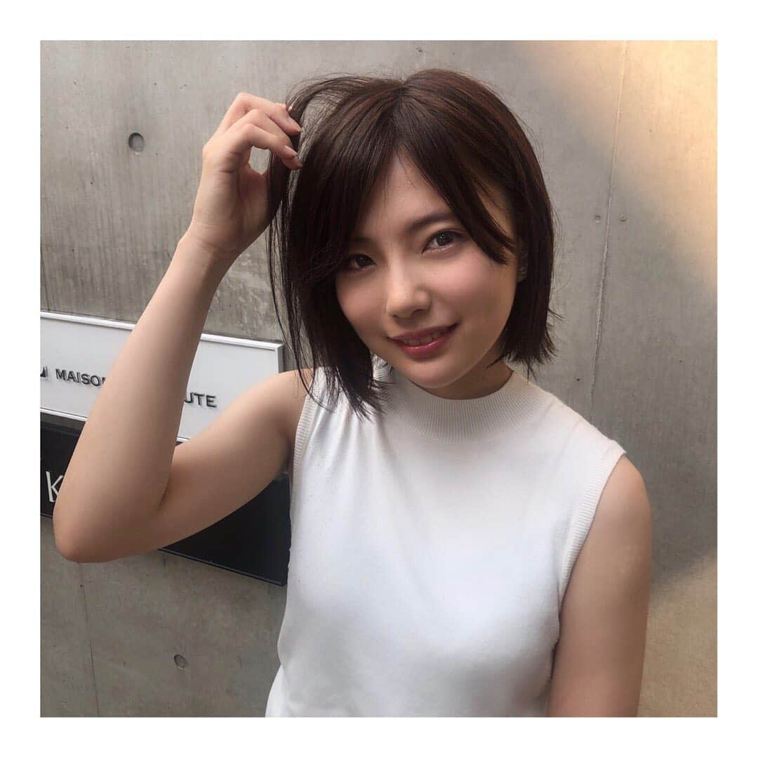 山本亜依さんのインスタグラム写真 - (山本亜依Instagram)「. 役作りの為髪を染めました( ¨̮ )‪︎ 人生初のカラーにドキドキ… 似合ってますか？‪‪☺︎‬♥」8月9日 18時36分 - ai__yamamoto_