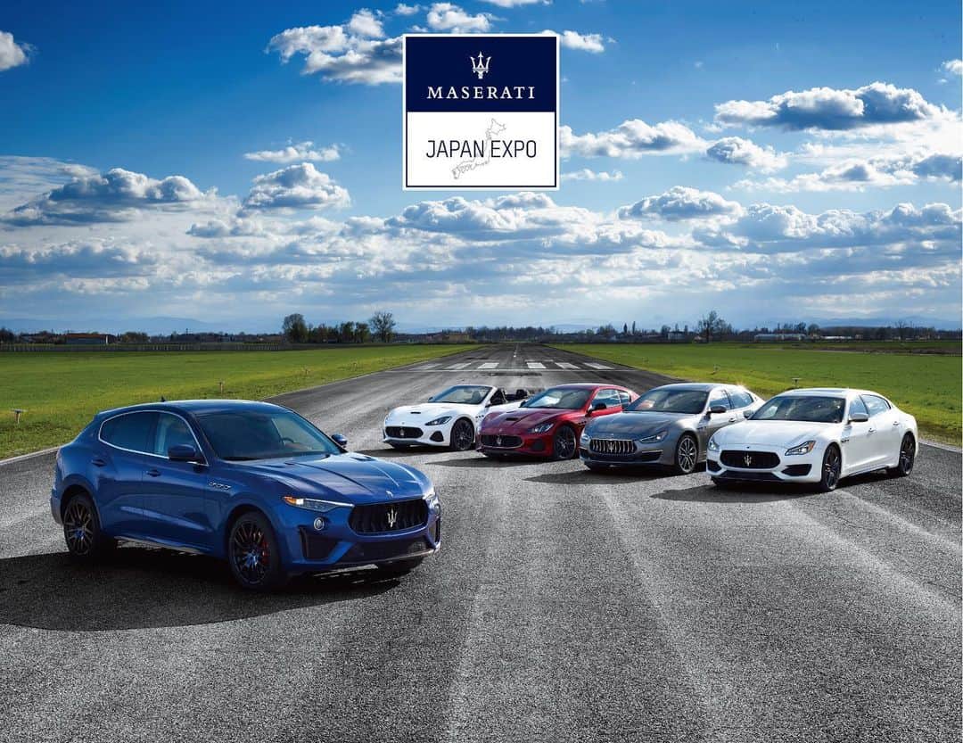 Maserati Japan | マセラティ ジャパンのインスタグラム：「マセラティオーナー・ファンの皆様方、大変お待たせいたしました。 事前にSNSで告知した「Maserati Japan EXPO 2019」は、2019年11月10日（日）大阪市の「舞洲スポーツアイランド」にて開催いたします。マセラティジャパン主催としては過去最大のイベントとなります。 様々なコンテンツを準備いたしますが、その一部をご紹介いたします。 ・マセラティの歴史を彩った数々の歴代の名車の特別展示。 ・イタリアから「マスター・マセラティ」公式インストラクターが来日し、ドライビングアカデミーを開催（オーナー様限定となります）。 ・全国からの選りすぐりの認定中古車50台以上が集う、過去最大規模の展示・販売会「マセラティ・アプルーブド・デイ　2019」を同時開催。 その他、ここでは紹介しきれないたくさんのイベントが開催されます。 マセラティの世界観と、車の魅力を余すことなく感じ、五感で楽しむ特別な1日をぜひお楽しみください。 本イベントの詳細や、素敵なオリジナルグッズが抽選で当たる事前参加申し込みは下記URLをご確認ください。 URL: https://www.maseratijp-official-event.com/」