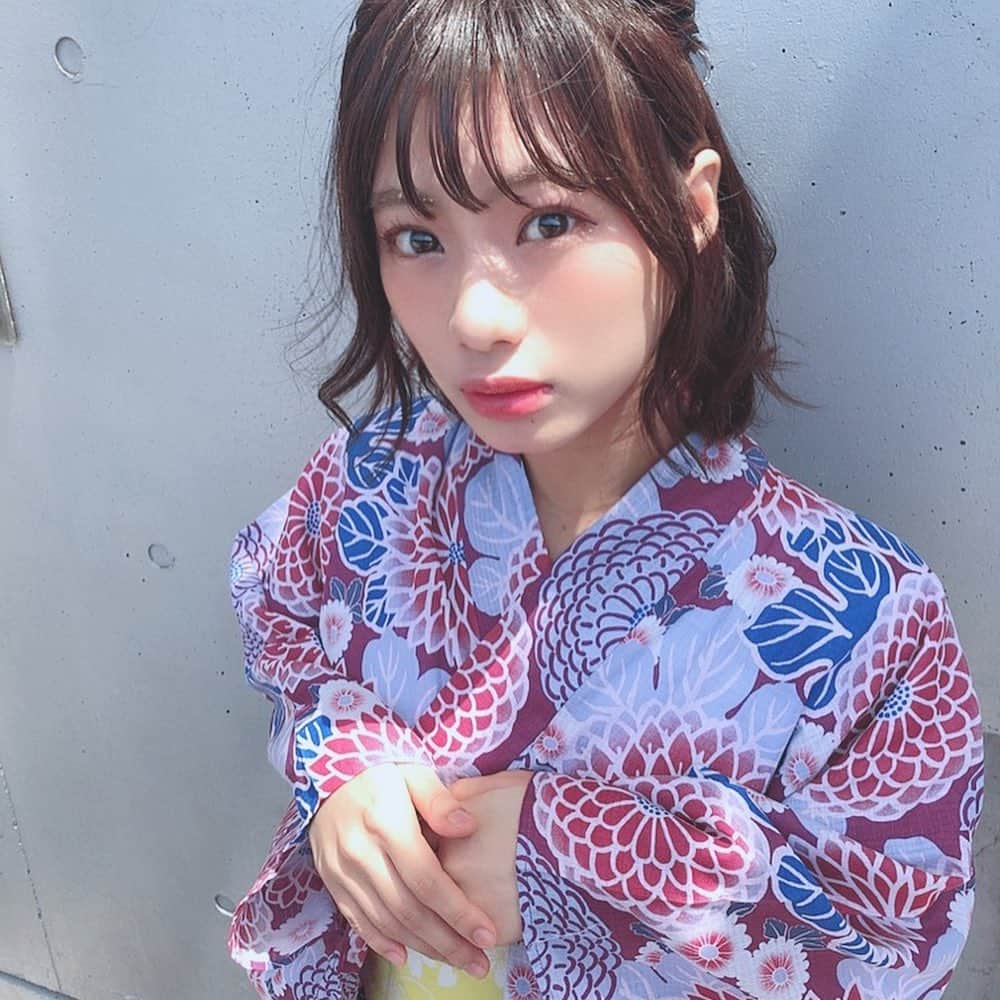 深川舞子さんのインスタグラム写真 - (深川舞子Instagram)「握手会1日目ありがとうございます！ 浴衣祭り楽しかった😊  浴衣は珍しい紫でした！ どうだったかなー？  残り2日も楽しみましょう😊  #ootd #浴衣」8月9日 19時24分 - f.maiko_0705