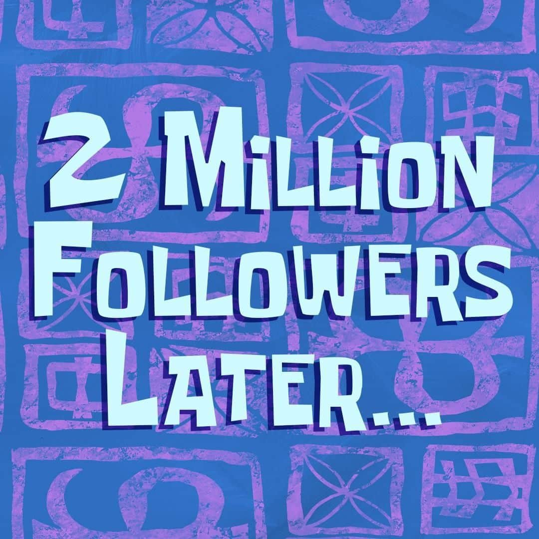 スポンジボブさんのインスタグラム写真 - (スポンジボブInstagram)「We’ve hit 2 million ugly & proud followers! Thank you all! #SpongeBob」8月9日 19時33分 - spongebob