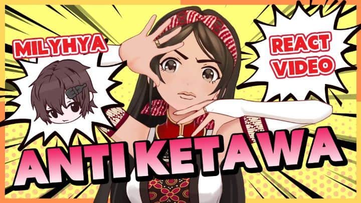 のインスタグラム：「💬 Milyhya Reaction - You Laugh You Lose😂😂 Don't laugh!!1 Take care of your ears, some parts are soo loud!🙏🙏 . Please check my Youtube channel٩(๑❛ᴗ❛๑)۶ #mayaputri #halomaya #youlaughyoulose #laughing #laugh #funny #virtualyoutuber #indonesia #youtuber #maya #newvideo #video #youtube #milyhya #react #reaction」