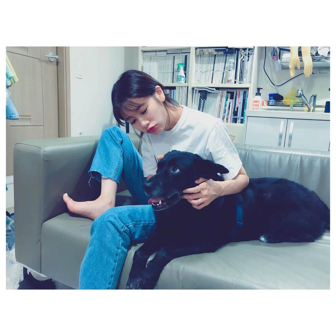 チョン・ソミンのインスタグラム：「all day together😍 함께 사무실투어🎀 씬스틸러 고무장갑👏🏻👏🏻👏🏻」