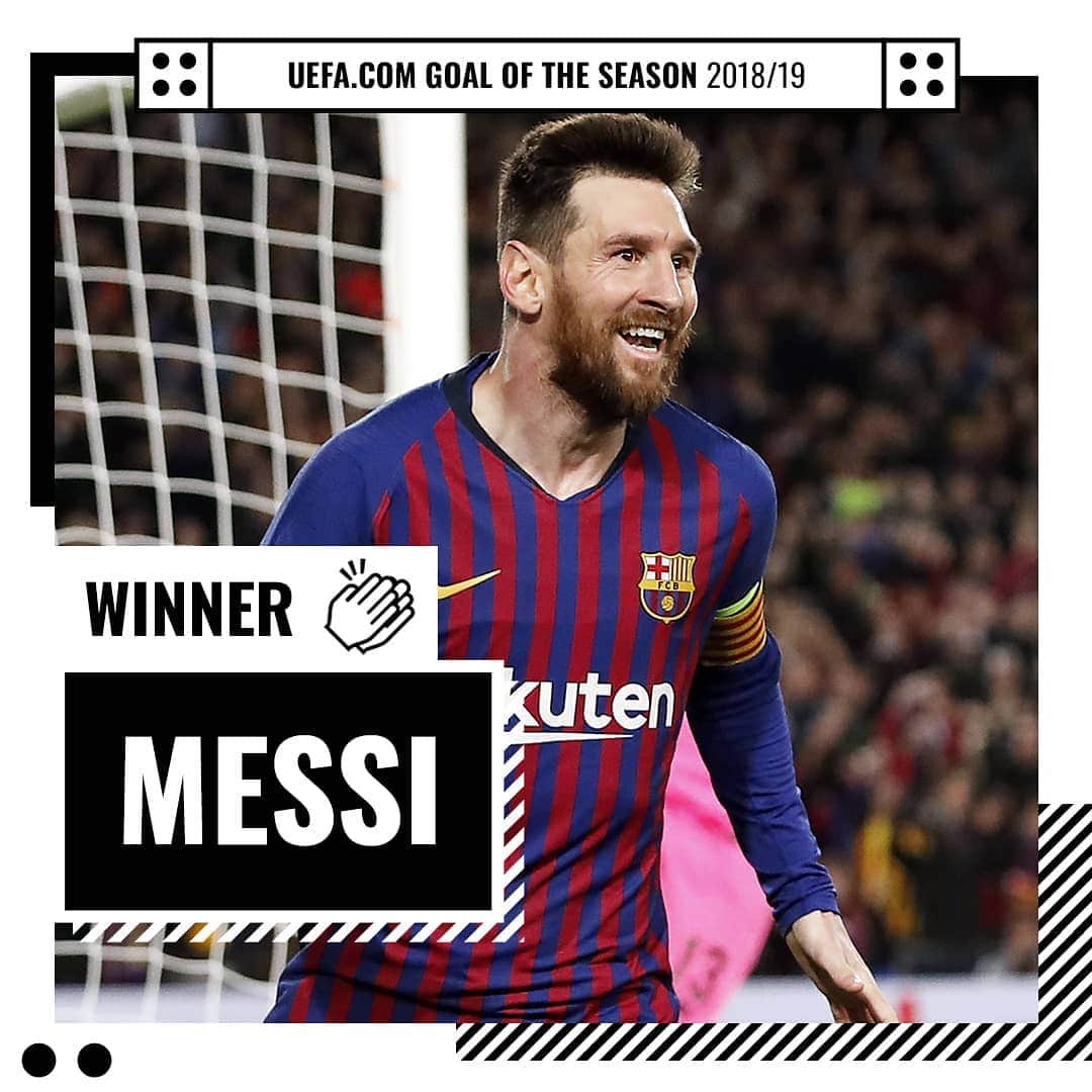 UEFAチャンピオンズリーグさんのインスタグラム写真 - (UEFAチャンピオンズリーグInstagram)「🎉 Congratulations, Messi! 🎯 #GoalOfTheSeason winner! 👏👏👏⁣⁣ ⁣ You voted his free-kick v Liverpool as the #GoalOfTheSeason 🔥⁣ ⁣⁣ #UCL #Messi #FCBarcelona」8月9日 20時43分 - championsleague