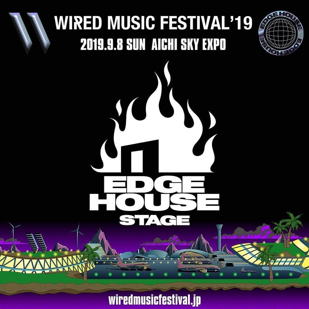 DJ DARUMAのインスタグラム：「WIRED MUSIC FESTIVAL 2019に "EDGE HOUSE STAGE"ドーンと出現🔥🏠 1日ガッツリGROOVE天国✨🕺🏻💃🏻✨」