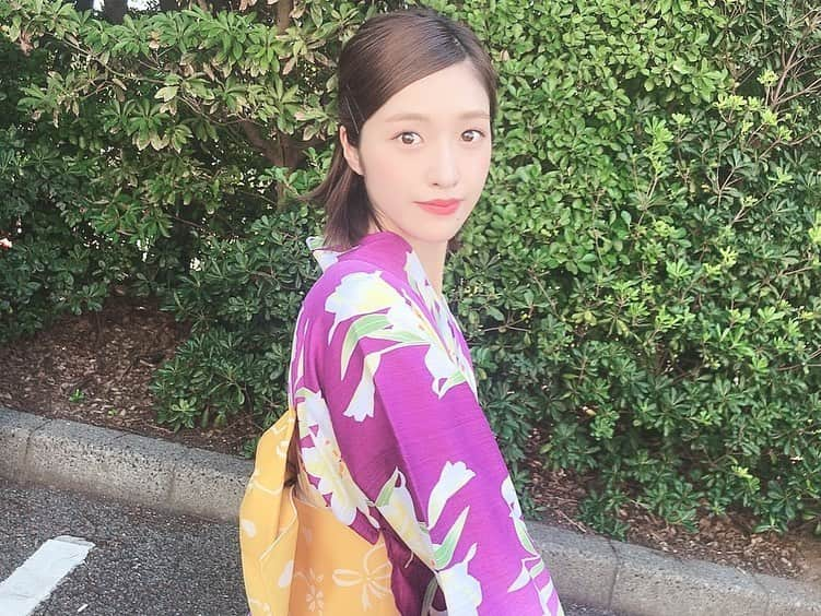 今田美奈さんのインスタグラム写真 - (今田美奈Instagram)「💜💛 #浴衣」8月9日 21時24分 - _minaimd.j_