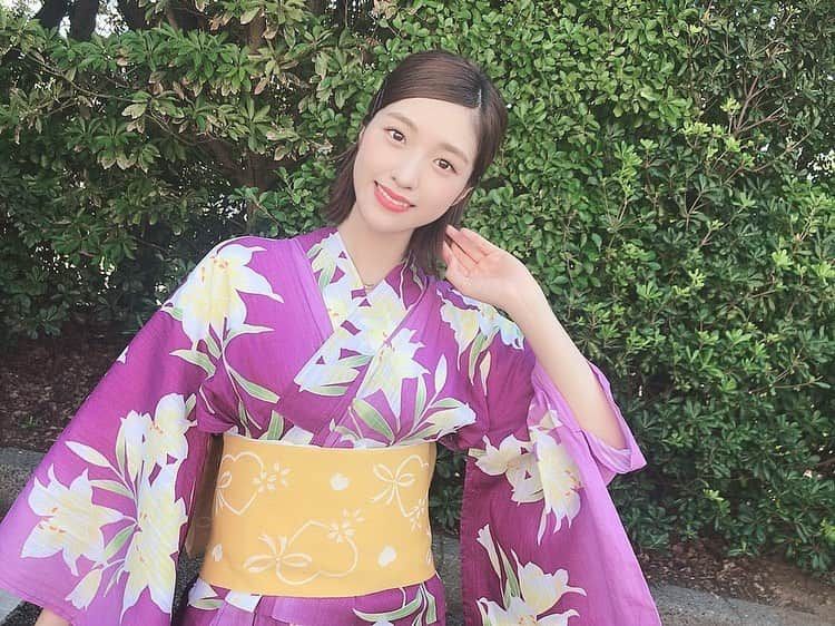 今田美奈さんのインスタグラム写真 - (今田美奈Instagram)「💜💛 #浴衣」8月9日 21時24分 - _minaimd.j_