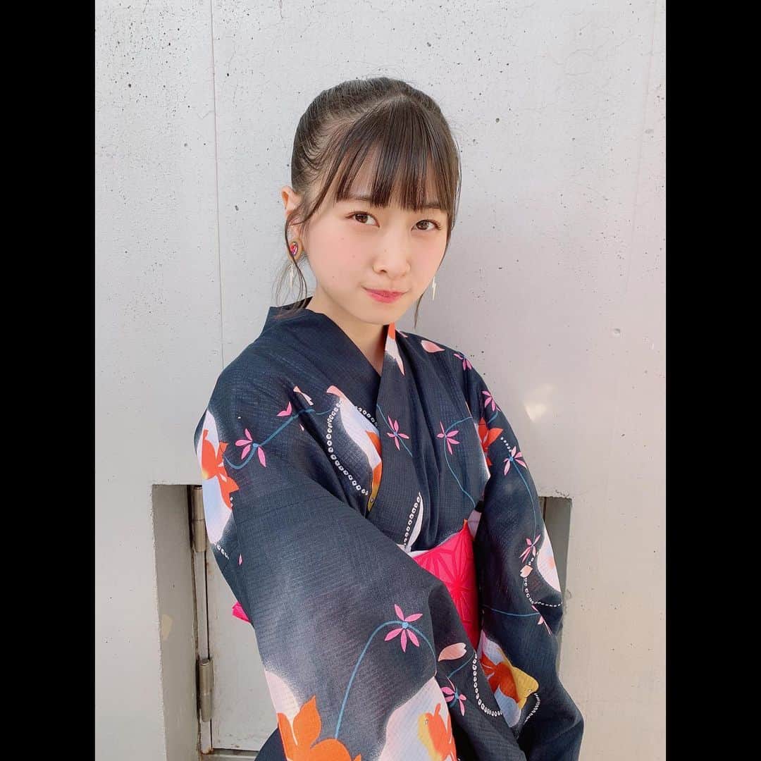 松岡はなのインスタグラム：「夏〜👒 #浴衣 #浴衣祭り」