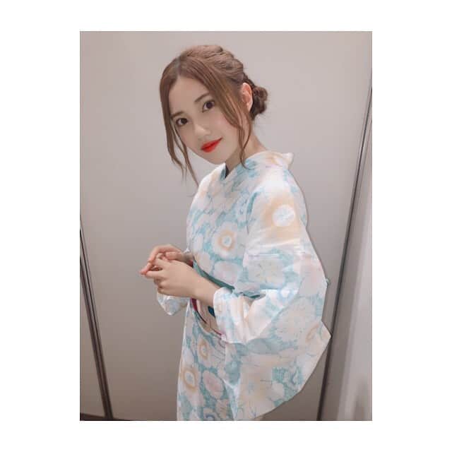 北川綾巴さんのインスタグラム写真 - (北川綾巴Instagram)「珍しい柄と色合いの浴衣  お気に入り、、、👘」8月9日 22時05分 - ryoha1009