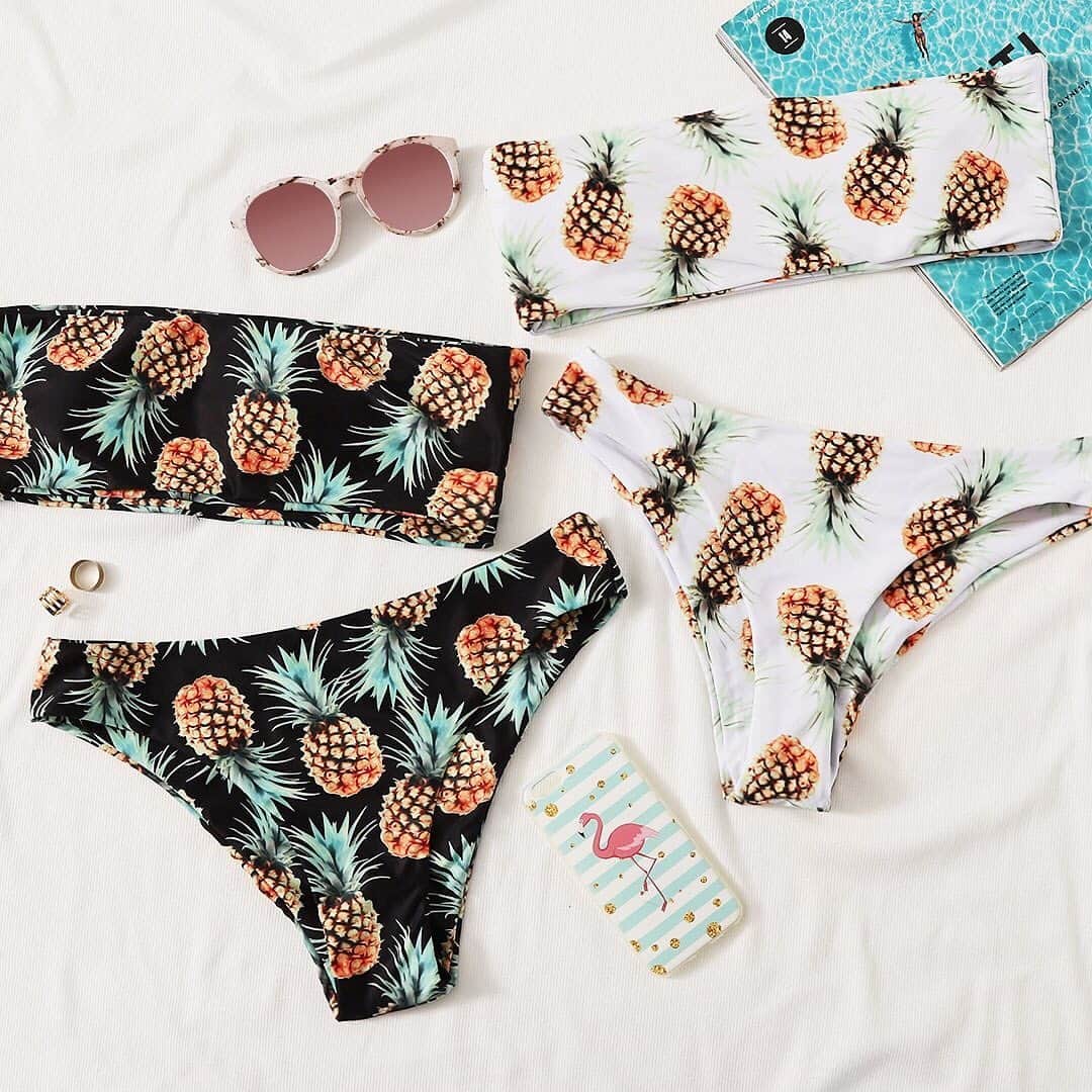 SHEINさんのインスタグラム写真 - (SHEINInstagram)「Besties get matching Beach bikinis 🍍🍍 Search '664617,719945' link in bio. #SHEIN #SHEINOOTD #SHEINstyle #OOTD #SHEINss2019 #bikini #pineapple #top」8月9日 22時05分 - sheinofficial