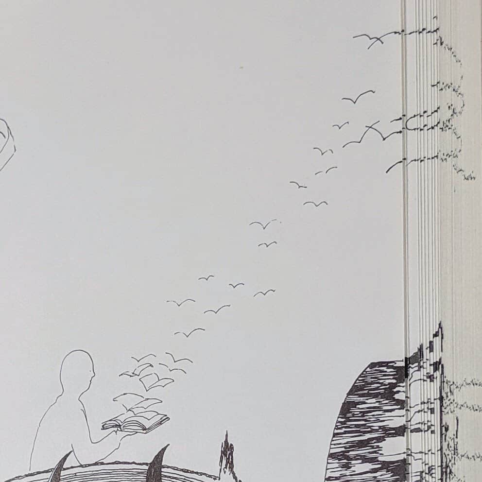 メトロポリタン美術館さんのインスタグラム写真 - (メトロポリタン美術館Instagram)「Hey, bibliophiles! 📚 ✨ In honor of #BookLoversDay, take a peek inside this incredible book from the @metlibrary. A single-line drawing begins on the front cover and spans all 358 pages (!) of “Detour,” produced by Jan Voss in 1989. Even the fore edge adapts to the image on each page! ⁣ ⁣ 📖 Jan Voss (German, born 1936). Detour, 1989. Boekie Woekie, publisher. #TheMet #ForeedgeFriday」8月9日 23時56分 - metmuseum