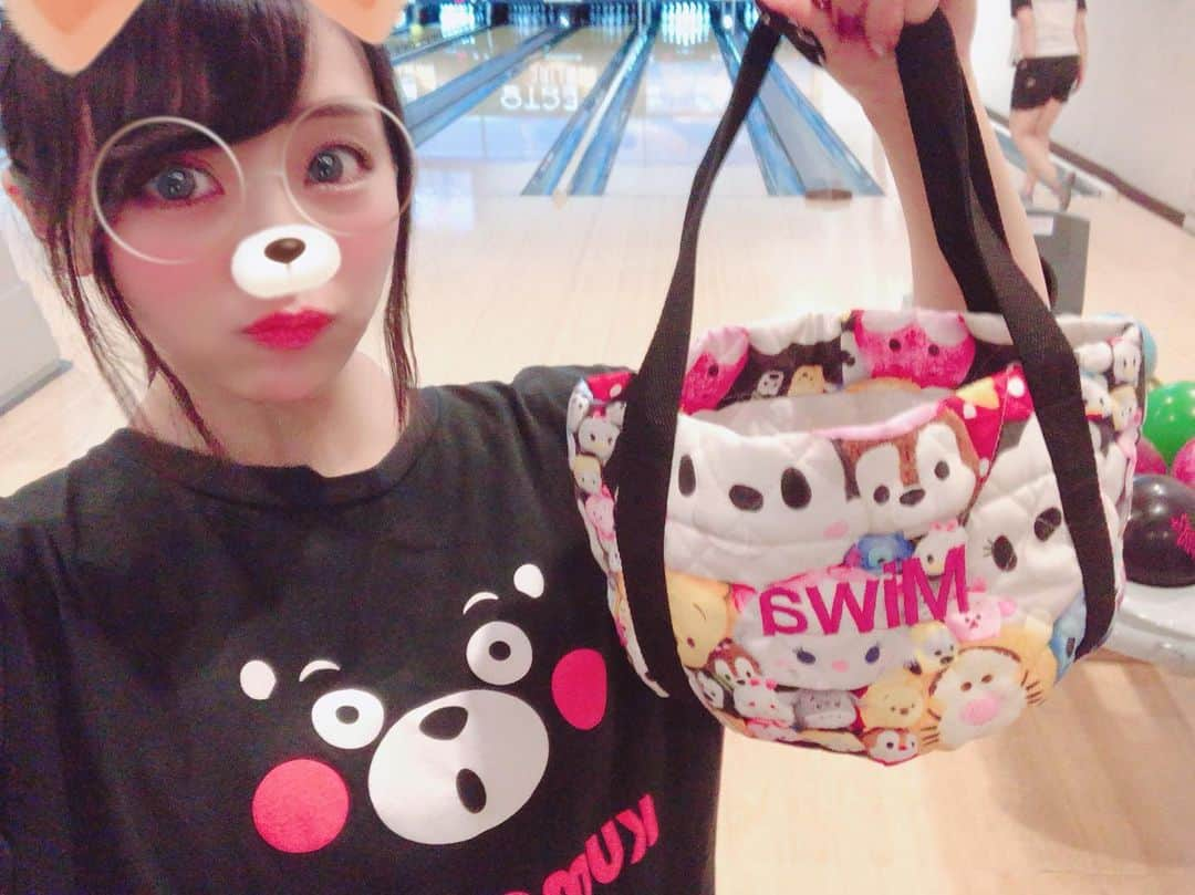 熊本美和さんのインスタグラム写真 - (熊本美和Instagram)「おやくま🐻 . . #おやすみ #goodnight #🌙 #おやくま #日々の出会いに感謝 #バクステ外神田一丁目 #熊本美和 #miwakumamoto  #アイドル #idol #일본 #아이돌 #アイドルボウラー #Pリーガー #プロボウラーになりたい #instagood #followme #kawaii #makeup #beauty #黒髪 #ボウリング #bowling #볼링 #🎳 #オークラボウル #練習 #くまモン #ツムツム 柄の手作りバック #すきぴ」8月10日 0時22分 - miwa_babyb