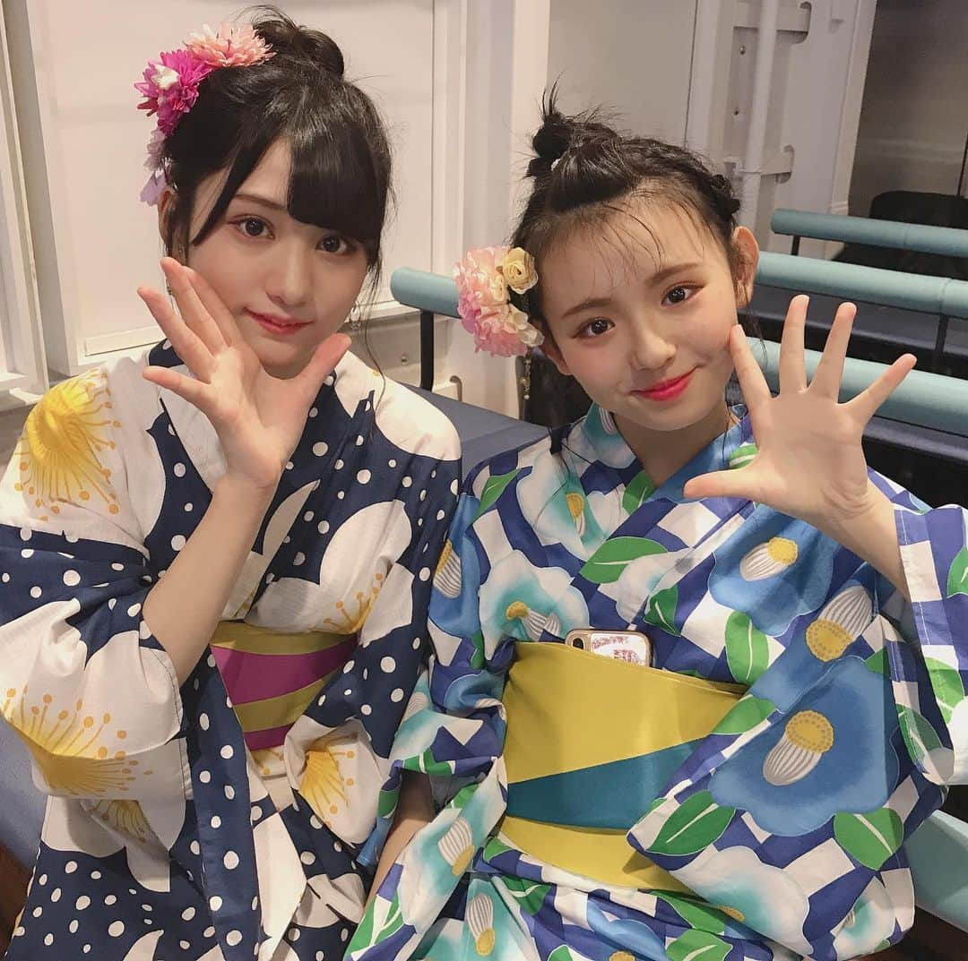 STU48さんのインスタグラム写真 - (STU48Instagram)「* ありまりコンビ👼 * #夏休みデートフェス #オフショット #浴衣女子 #宇品花火大会  #STU48 #STU48号 #大谷満理奈  #峯吉愛梨沙」8月10日 0時22分 - stu48.official