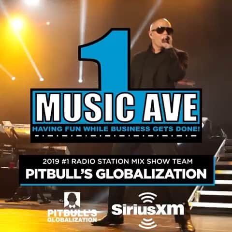 ピットブルのインスタグラム：「A big thank you to @1MusicAve for naming @siriusxm @globalizationsxm the #1 radio station mix show team! Proud to have @criscokidd among some of the best DJs in the world on Ch. 13. 🔥🔥🔥Dale!」