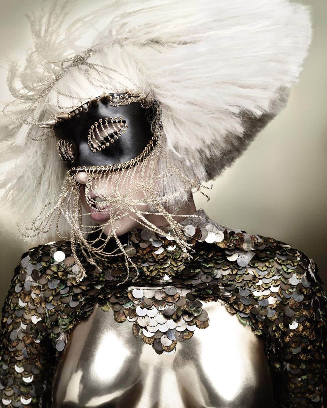 ニコラ・フォルミケッティのインスタグラム：「The Fame Monster 2009 💥// @ladygaga in archive @alexandermcqueen & mask by @jojikojima // photo by @hedislimane fashion by me 💪🏼」