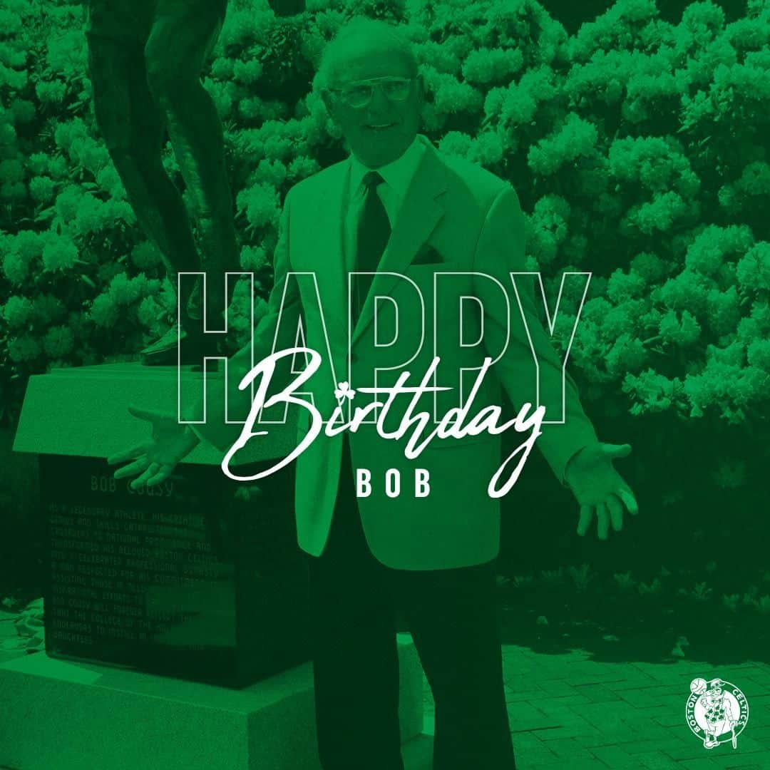 ボストン・セルティックスさんのインスタグラム写真 - (ボストン・セルティックスInstagram)「Happy Birthday #Celtics Legend and 6x @NBA champ, Bob Cousy 🎉☘ 1️⃣4️⃣」8月10日 1時00分 - celtics