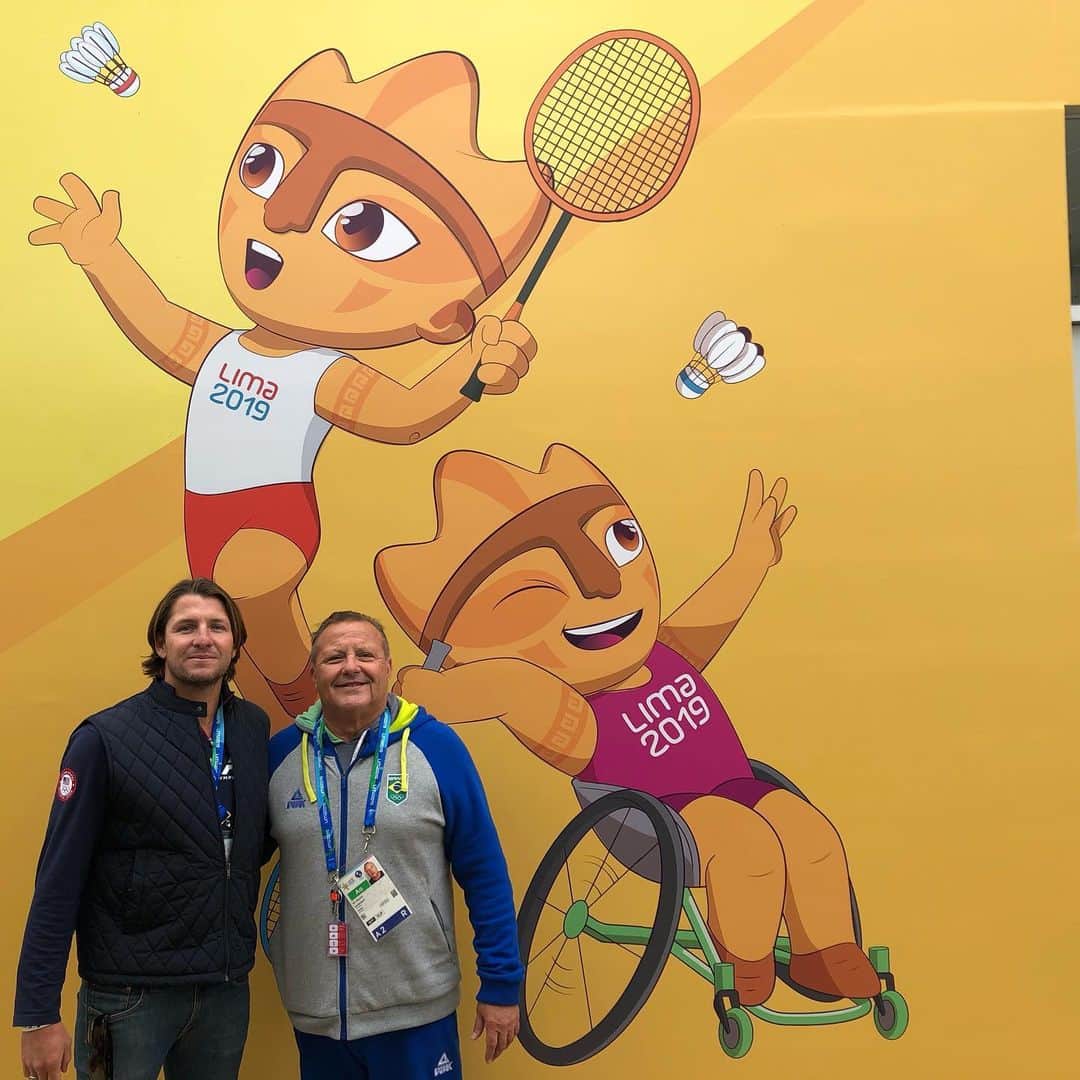 トニー・アゼベドのインスタグラム：「I got to visit the village today and of course met Rico! After 5 straight Panam games felt good to visit the village again. @panamsports #lima2019 @teamusa」