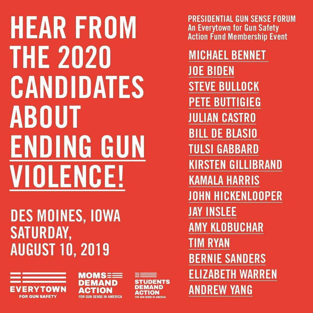 ジュリアン・ムーアさんのインスタグラム写真 - (ジュリアン・ムーアInstagram)「On Saturday, @Everytown, @MomsDemand &  #StudentsDemandAction will host a Presidential #GunSenseForum in Iowa, where most of the 2020 candidates will discuss their plans to end gun violence in America.  Follow @Everytown & @MomsDemand now so you don’t miss the livestream!」8月10日 5時34分 - juliannemoore