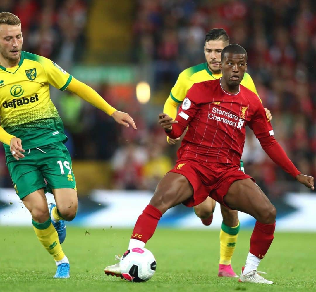 ジョルジニオ・ワイナルドゥムさんのインスタグラム写真 - (ジョルジニオ・ワイナルドゥムInstagram)「Good way to kick off the new @premierleague season, Reds! 💪🏾 4 goals and our first 3 points in the pocket.👌🏾🔴 #LFC #LIVNOR」8月10日 7時00分 - gwijnaldum