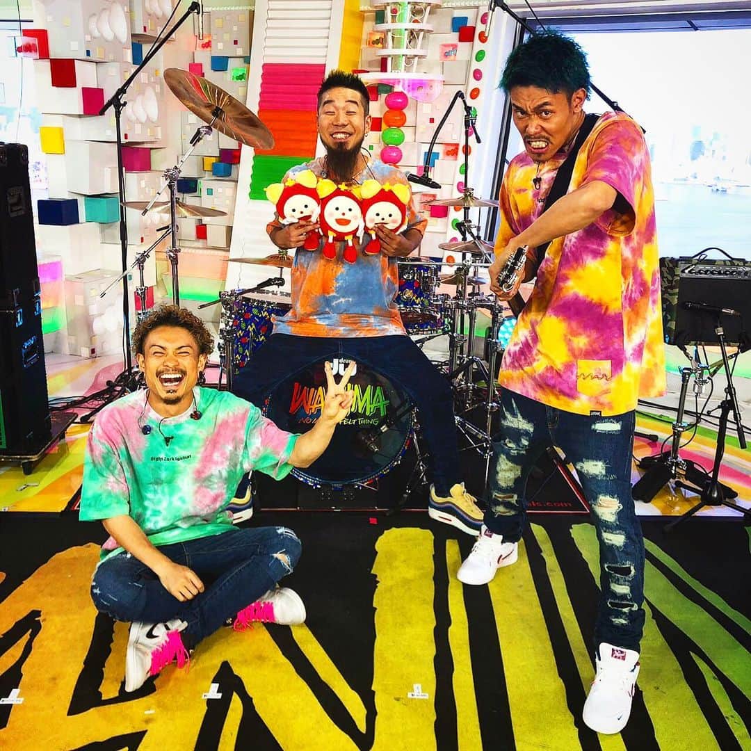 のインスタグラム：「‪おはようございます‼︎‬﻿ ﻿ ‪めざましどようび‼︎‬﻿ ﻿ ‪「GONG」‬﻿ ﻿ ‪開催しまーす‼︎‬﻿ ﻿ ‪#WANIMA‬」