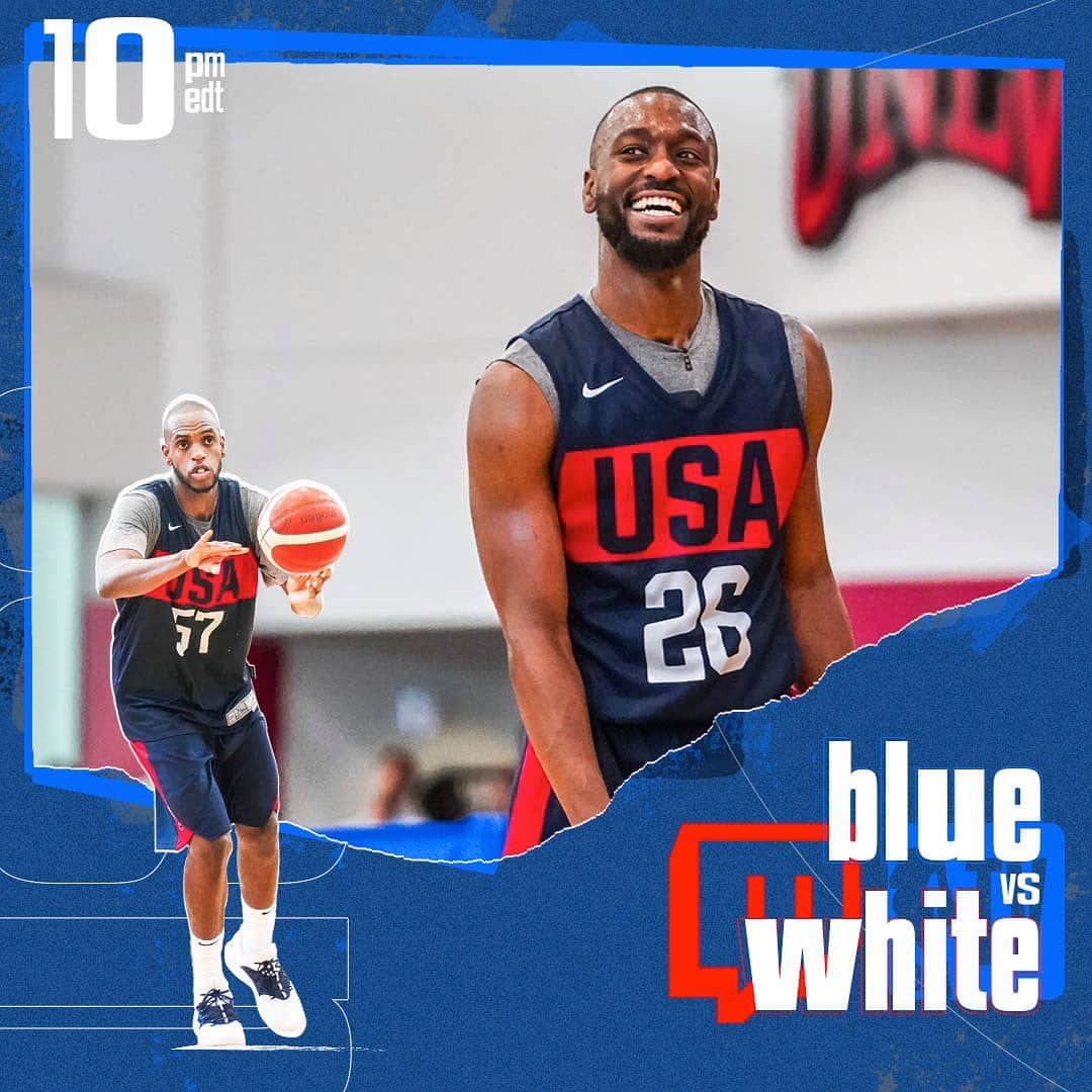 USA Basketballさんのインスタグラム写真 - (USA BasketballInstagram)「TONIGHT in Vegas. #USABMNT Blue vs White exhibition. Catch it at 10 PM EDT on @nbatv or stream it on @twitch (www.twitch.tv/nba)」8月10日 8時31分 - usabasketball