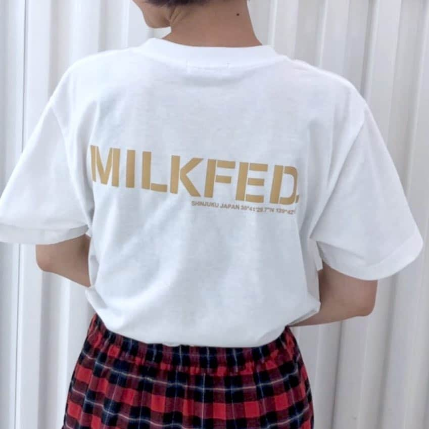 MILKFED.さんのインスタグラム写真 - (MILKFED.Instagram)「店舗限定❤️発売中﻿ →→スワイプ→→ ﻿ ﻿ 店舗限定 Tシャツのご紹介です！ ﻿ それぞれの店舗でしか買えないカラーは﻿ お土産としてもおすすめ♡﻿ 全店分集めたくなるラインアップです﻿ ﻿ SS TEE ¥3,000+TAX﻿ ﻿ 🐆ヒョウ柄は南堀江店﻿ 💛チェック柄は名古屋店﻿ ☝🏻ベージュは新宿店﻿ ﻿ 各店舗、お電話にて通信販売も行なっております。﻿ お気軽にお問い合わせ下さい。﻿ ﻿ ◾️MILKFED.新宿　03-5315-4678﻿ ◾️MILKFED.原宿　03-5414-1340﻿ ◾️MILKFED.札幌　011-209-5514﻿ ◾️MILKFED.名古屋　052-249-4545﻿ ◾️MILKFED.大阪　06-6136-5802﻿ ◾️MILKFED.福岡　092-791-4074﻿ ◾️MILKFED.那覇　098-860-1202﻿ 🌴🌴沖縄は那覇店での発売になります。﻿ ◾️MILKFED.南堀江 POP UP SHOP 06-7708-7530﻿ 🐆🐆南堀江店はヒョウ柄になります。﻿ ﻿ #milkfed #milkfedjp﻿ #ミルクフェド ﻿ #casualstyle ﻿ #ガーリーストリート」8月10日 8時39分 - milkfedjp