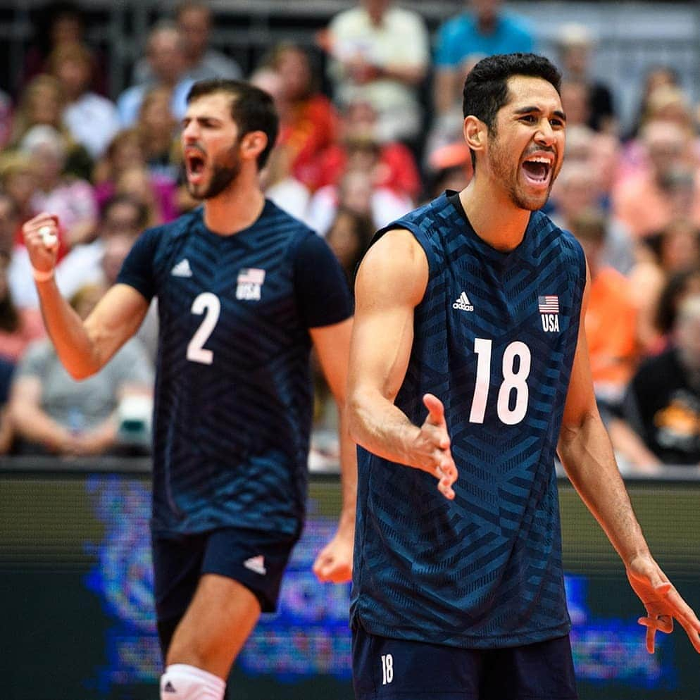 USA Volleyballさんのインスタグラム写真 - (USA VolleyballInstagram)「One down, two to go... The U.S. Men 🇺🇸 beat Belgium 🇧🇪, 25-20, 25-19, 17-25, 25-18 on Friday at the Tokyo Qualification Tournament. --- They play Korea 🇰🇷 on Saturday at 10a PT. Watch live on the Olympic Channel and NBCSports.com/live --- 📷 by FIVB」8月10日 8時43分 - usavolleyball