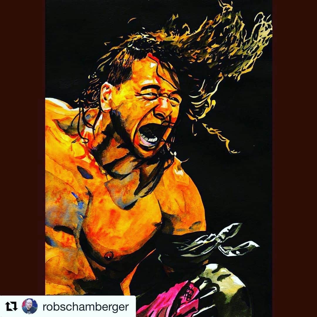 中邑真輔さんのインスタグラム写真 - (中邑真輔Instagram)「Strong style is a reflection of any kind of emotion.  Art of @robschamberger  Shinsuke Nakamura @shinsukenakamura  Ink and watercolor on 11” x 15” watercolor paper  Made for the @topps 2019 WWE Undisputed set! #shinsukenakamura #wwe #topps #toppswwe #英語合ってる？」8月10日 9時23分 - shinsukenakamura