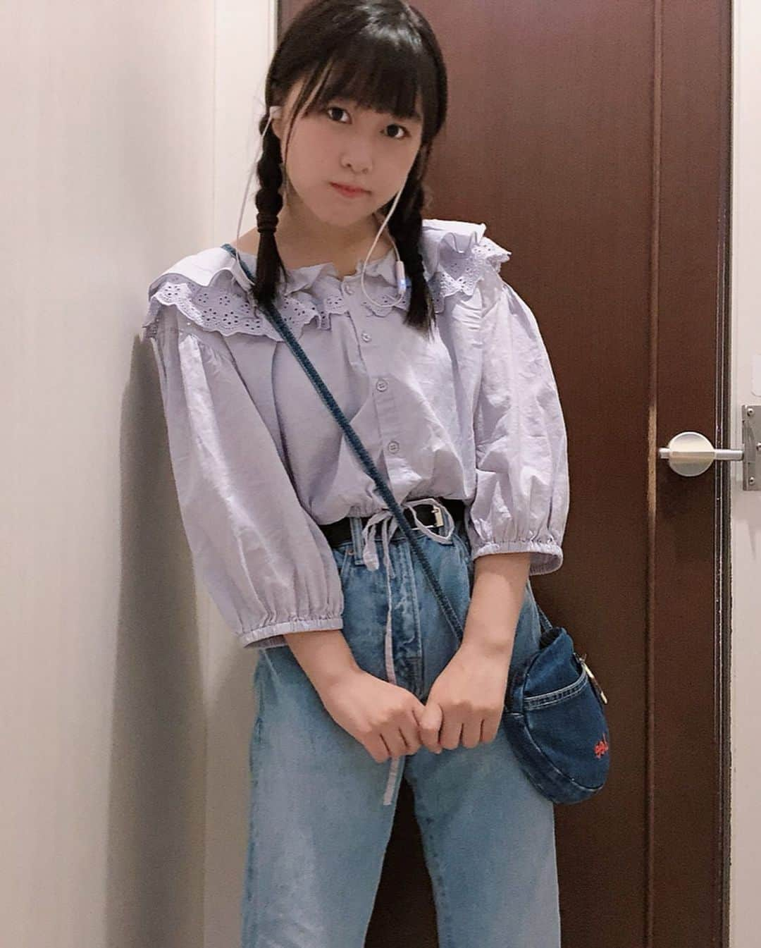 島崎友莉亜さんのインスタグラム写真 - (島崎友莉亜Instagram)「昨日の #ゆりコーデ  髪型困ったときはみつあみしがちです◎  #おちびコーデ #ころころぷりぷり #145cm #私服 #ファッション #アイドル #アプガ2 #島崎友莉亜」8月10日 9時24分 - yuria_shimazaki_uug2ki