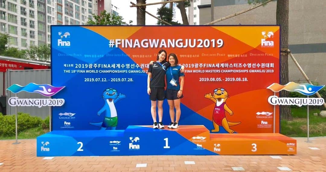 酒井夏海のインスタグラム：「到着しました🇰🇷 初めての世界水泳 楽しみながら頑張ります！！ #tobiuojapan #finagwangju2019  #mizuno#mizunoswim#reachbeyond」