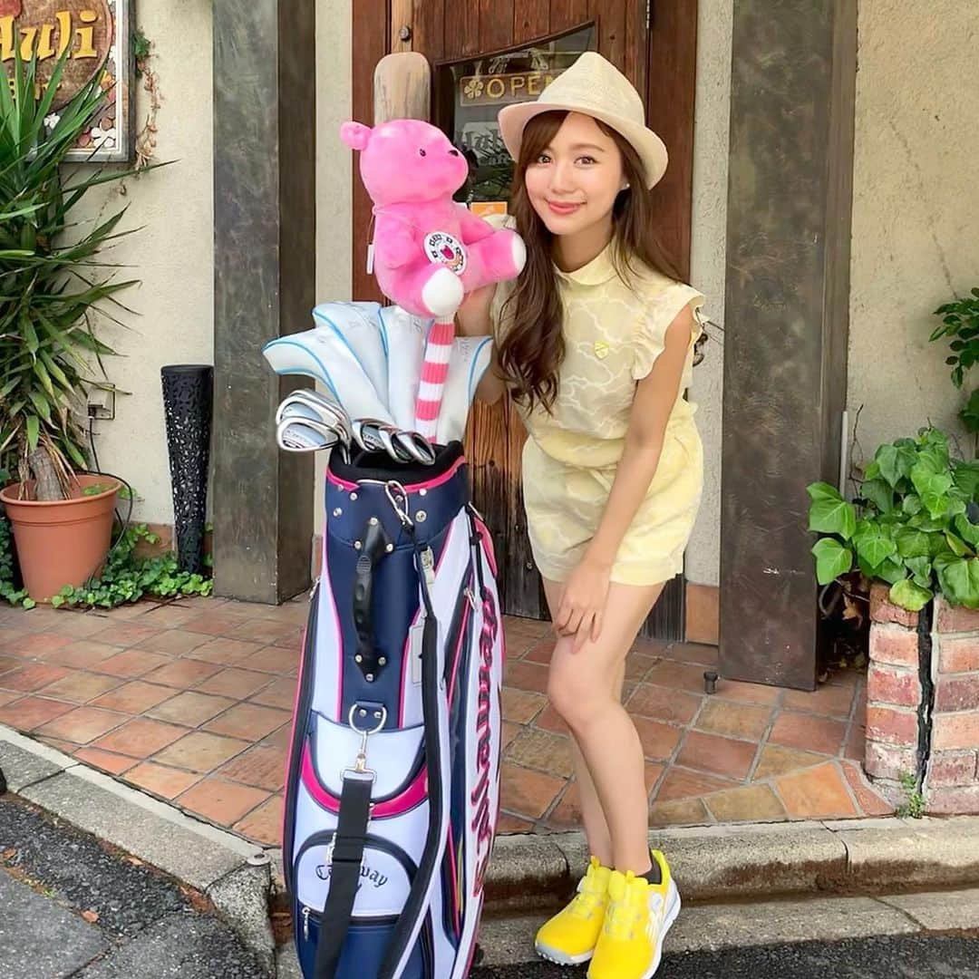 宮内ひかるさんのインスタグラム写真 - (宮内ひかるInstagram)「撮影で☀️🏌️‍♀️🏝 🧸さんかわいい✨ ． ． #ゴルフ #ゴルフウェア  #カジュアルゴルフ」7月17日 11時46分 - hii1102