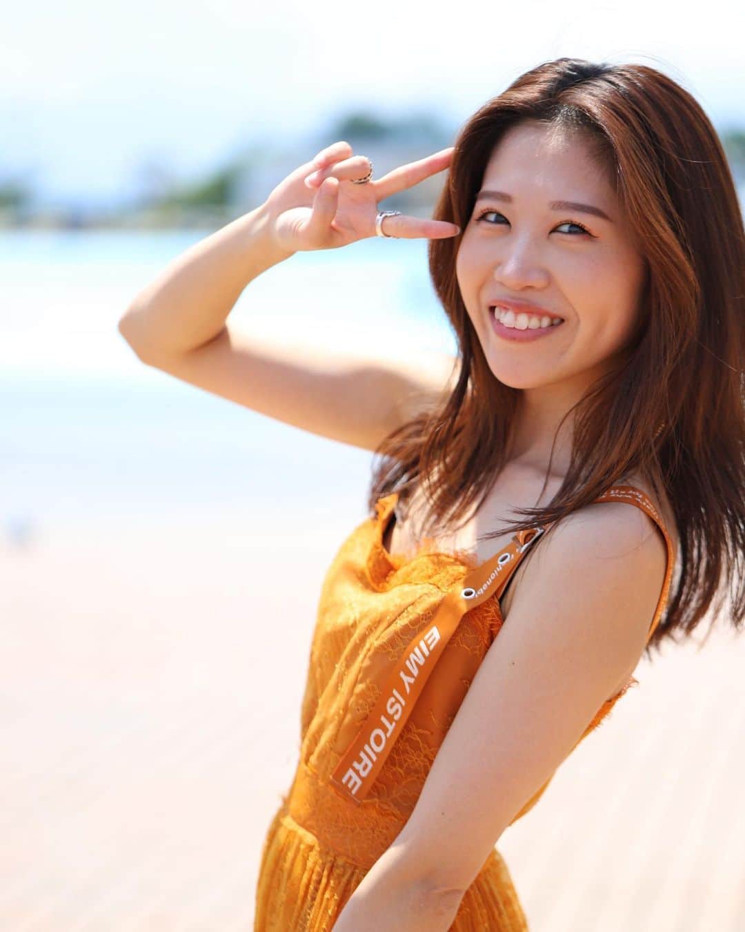 井手大介のインスタグラム：「大磯パトロール！！！ 今日のゲストの大山愛未ちゃん。流石のポージングだぜ！  使用撮影機材 カメラ Canon EOS6DMarkII レンズ Canon EF100mmマクロF2.8L USM  #oiso847 #fmyokohama #大磯ロングビーチ #大磯パトロール #catchofsummer」