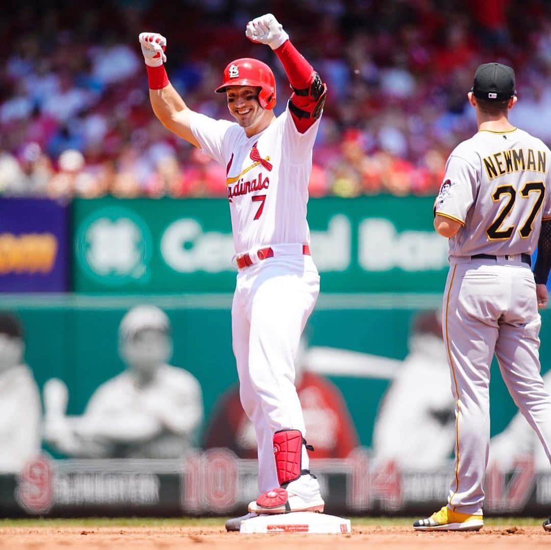 セントルイス・カージナルスさんのインスタグラム写真 - (セントルイス・カージナルスInstagram)「That first MLB hit feeling 🙌」7月18日 3時45分 - cardinals