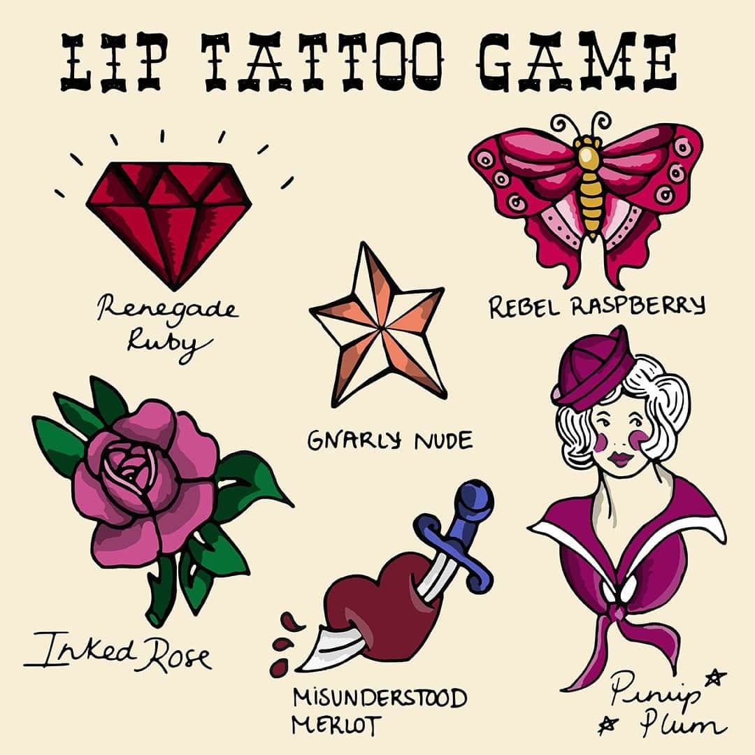 エイボンさんのインスタグラム写真 - (エイボンInstagram)「Happy National #TattooDay! To celebrate, tell us which #AvonLipTattoo inspired design you'd get #inked and where. We'll select two winners to receive all six Lip Tattoo shades and a custom temporary tattoo sheet of these designs!  Two winners will be selected randomly. Winners will be contacted via direct message on 7/22/19. Entries are valid through 7/21/19 at 11:59 pm EST. Entrant must be Legal Resident of US and at least 18 to win. This Contest is in no way sponsored, endorsed or administered by, or associated with Instagram or Facebook, which is not affiliated with Sponsor in any way.」7月18日 4時00分 - avoninsider