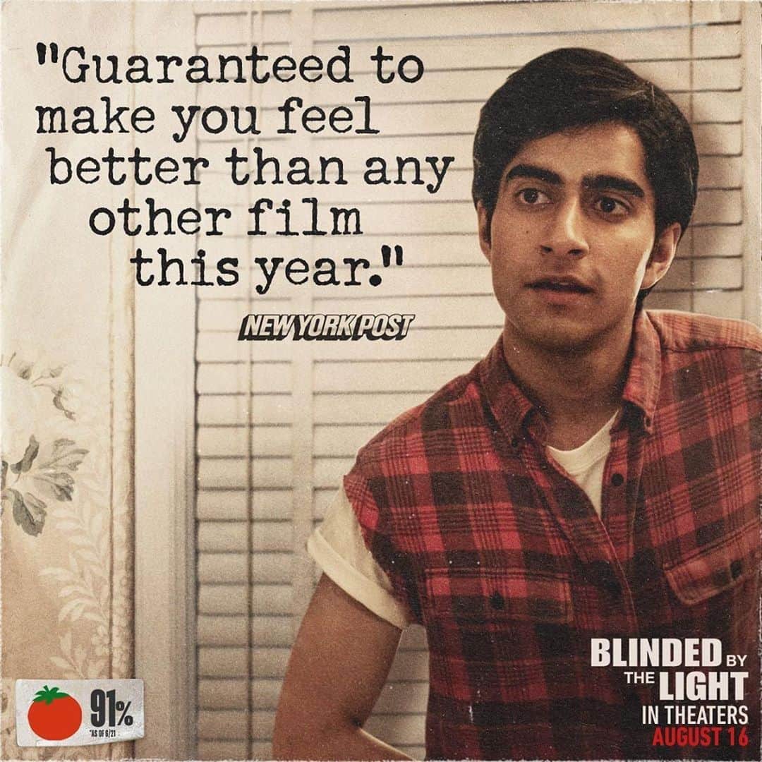 Warner Bros. Picturesさんのインスタグラム写真 - (Warner Bros. PicturesInstagram)「“Guaranteed to make you feel better than any other film this year.” See @blindedbythelightmovie - in theaters August 16! #blindedbythelightmovie」7月18日 4時20分 - wbpictures