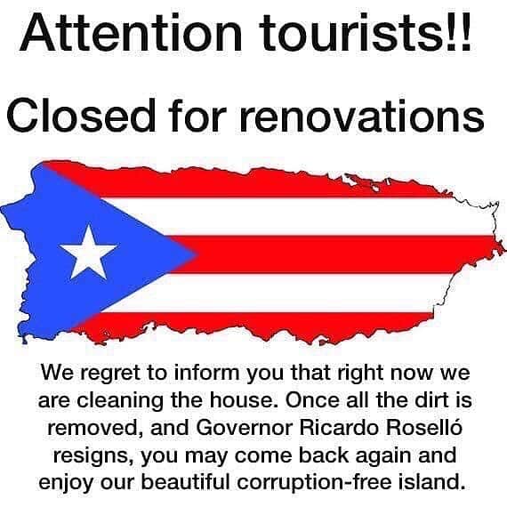 ドン・オマールさんのインスタグラム写真 - (ドン・オマールInstagram)「🚨 ATTENTION TOURISTS 🚨 #rickyrenuncia #puertorico THE ENCHANTED CORRUPTION FREE ISLAND」7月18日 4時29分 - donomar