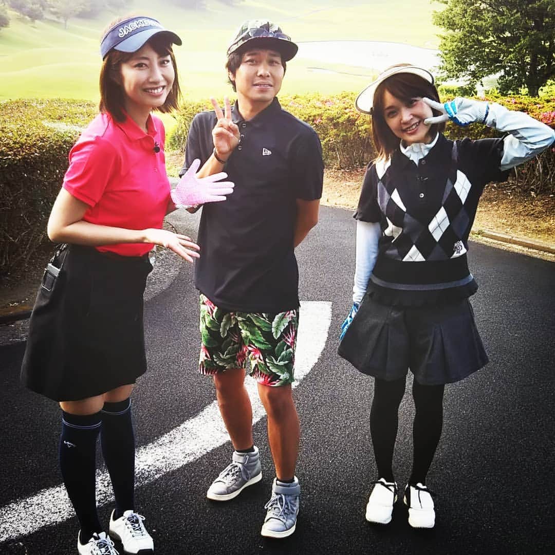 東ブクロのインスタグラム：「2019年64ラウンド目  みひろさんと古川真奈美さんのゴルフ番組にゲスト出演させていただきました。 何週かに渡って出させていただいてますが、ほんまにゴルフ番組かって位、なかなかクラブを握らせてもらえませんでした。 ゴルフ好き以外の方も是非。  https://instagram.com/golfwadeshiko?igshid=aufhhzrt18ab  #abcいすみゴルフコース #ゴルフ芸人 #ゴルフ男子 #ゴルフわでしこ」