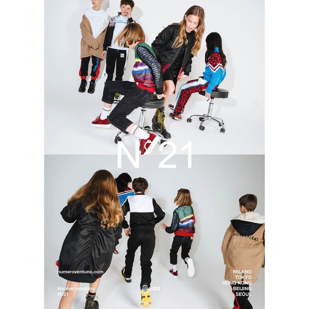 ヌメロ ヴェントゥーノさんのインスタグラム写真 - (ヌメロ ヴェントゥーノInstagram)「OUT. NOW.  N21 KIDS Fall Winter 2019 Collection.  #N21 #numeroventuno #alessandrodellacqua #N21Kids #N21KIDSFW19」7月17日 22時02分 - numeroventuno