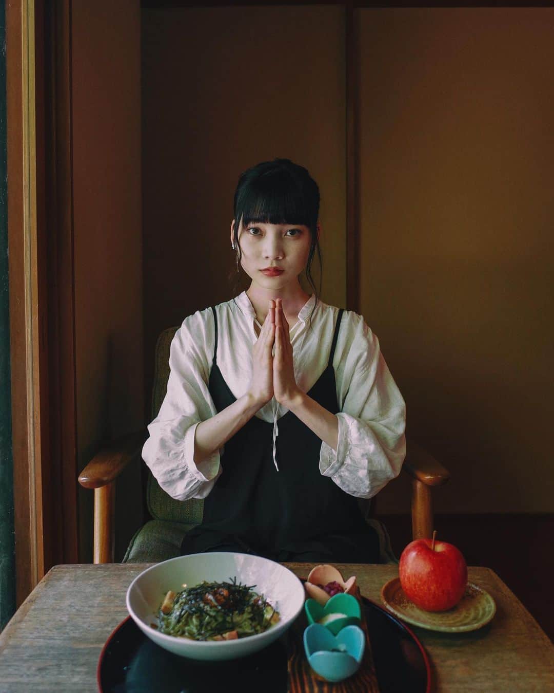 hiderin777のインスタグラム：「. . . . いただきます🍝 . . . . #りんごがーる  #gr  #richogr2」