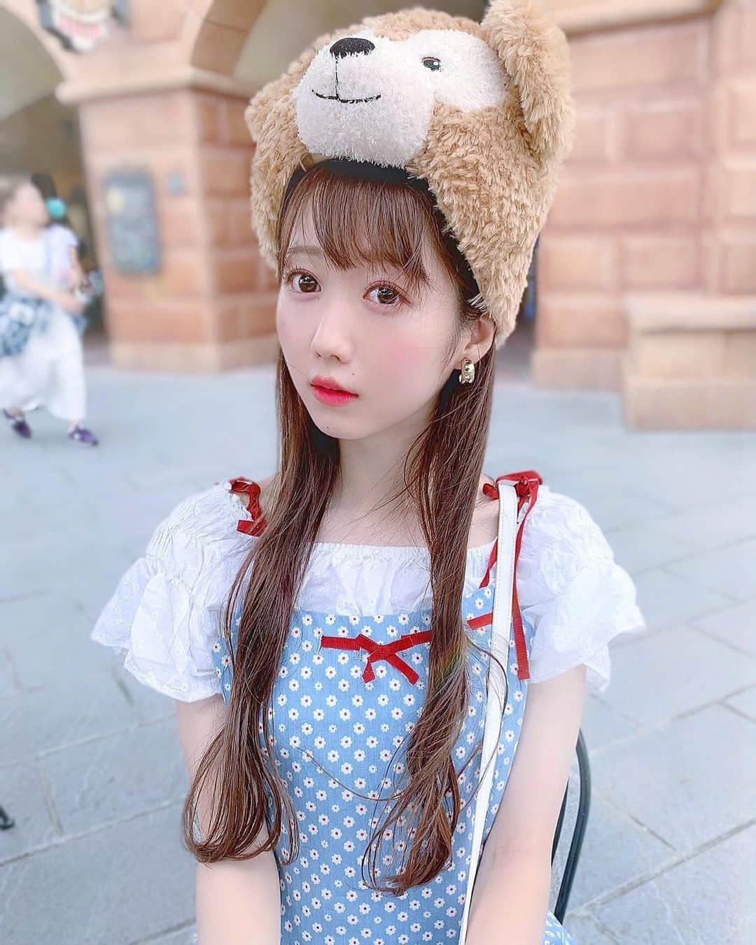大谷映美里さんのインスタグラム写真 - (大谷映美里Instagram)「🧸🍒🧸🍒 ㅤㅤㅤㅤㅤㅤㅤㅤㅤㅤㅤㅤㅤ 上海のダッフィーの帽子かぶったら大きかった…☺️ でもふわふわで可愛い〜🍓 ㅤㅤㅤㅤㅤㅤㅤㅤㅤㅤㅤㅤㅤ #ディズニーシー #ダッフィー」7月17日 22時44分 - otani_emiri