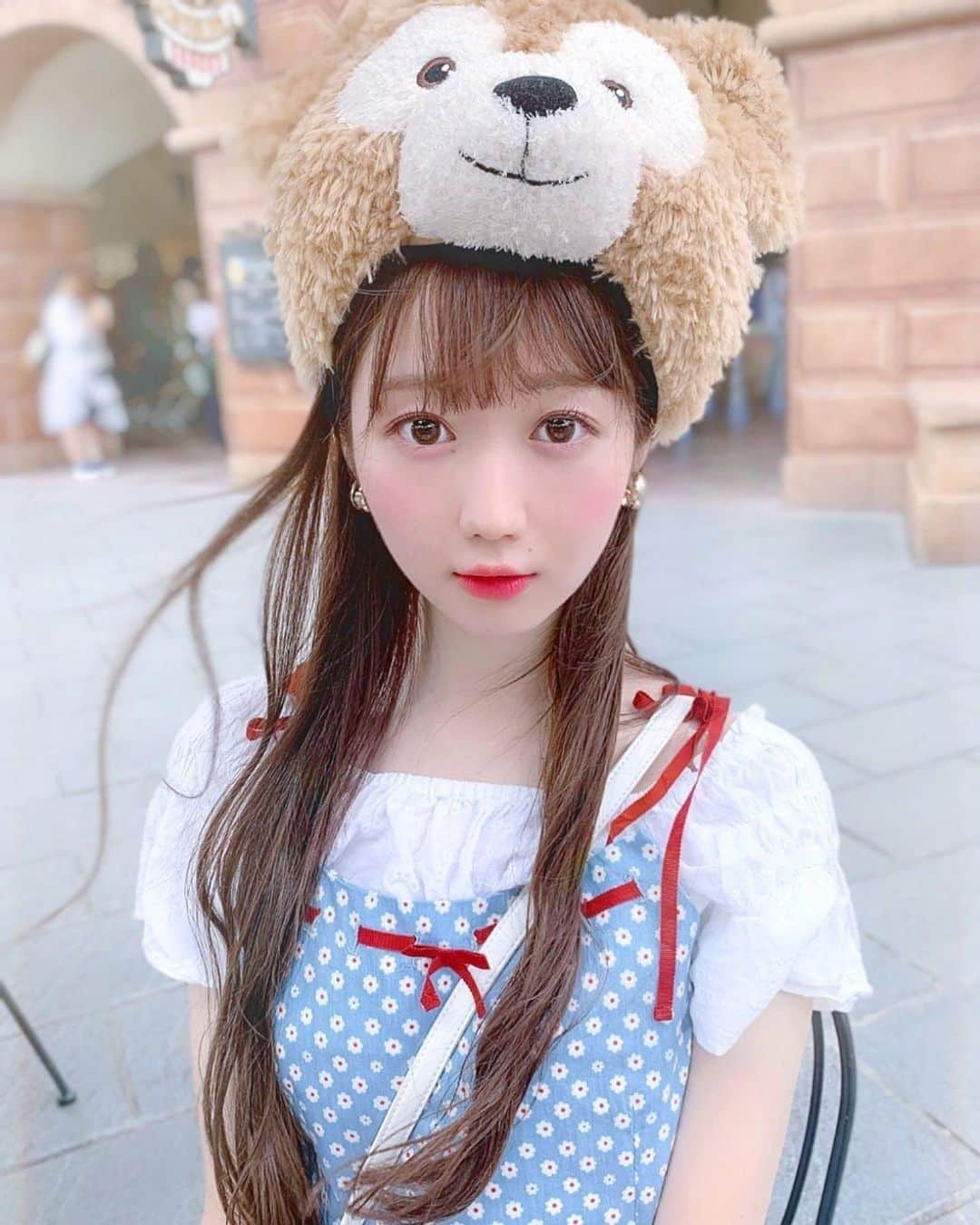 大谷映美里さんのインスタグラム写真 - (大谷映美里Instagram)「🧸🍒🧸🍒 ㅤㅤㅤㅤㅤㅤㅤㅤㅤㅤㅤㅤㅤ 上海のダッフィーの帽子かぶったら大きかった…☺️ でもふわふわで可愛い〜🍓 ㅤㅤㅤㅤㅤㅤㅤㅤㅤㅤㅤㅤㅤ #ディズニーシー #ダッフィー」7月17日 22時44分 - otani_emiri