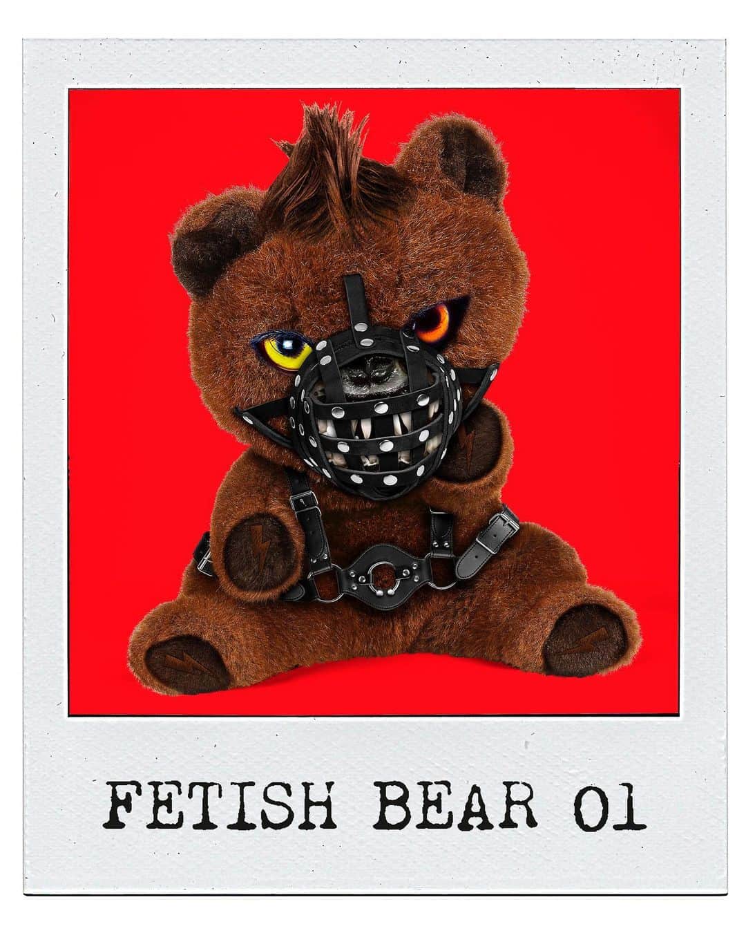 ニールバレットさんのインスタグラム写真 - (ニールバレットInstagram)「FETISH BEAR 01 Tshirt series , a Punk’ed Bear with Attitude. He’s Muzzled for a Reason Unleash him at Your Own Risk / #NeilBarrett #TeddyBears #Teddywithattitude #HorrorToys #ShopNow」7月17日 22時39分 - neilbarrett