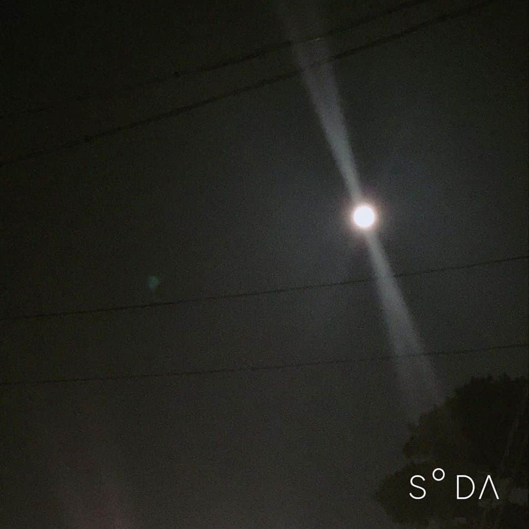 のインスタグラム：「*** 今日は満月ですって🌕 空がとても明るい。  写真じゃよく分からないし 17日にちも過ぎちゃってるけど。  #満月 #友だち #ありがたい #いい日」