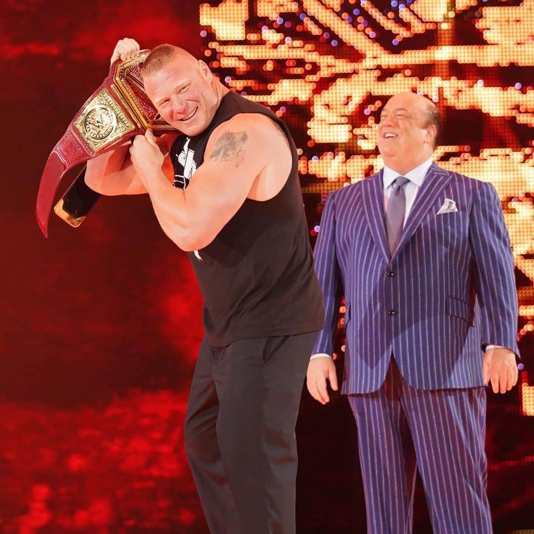 WWEさんのインスタグラム写真 - (WWEInstagram)「Reunited and it feels so good. #RAW #UniversalTitle #BrockLesnar @paulheyman 😃」7月18日 1時00分 - wwe