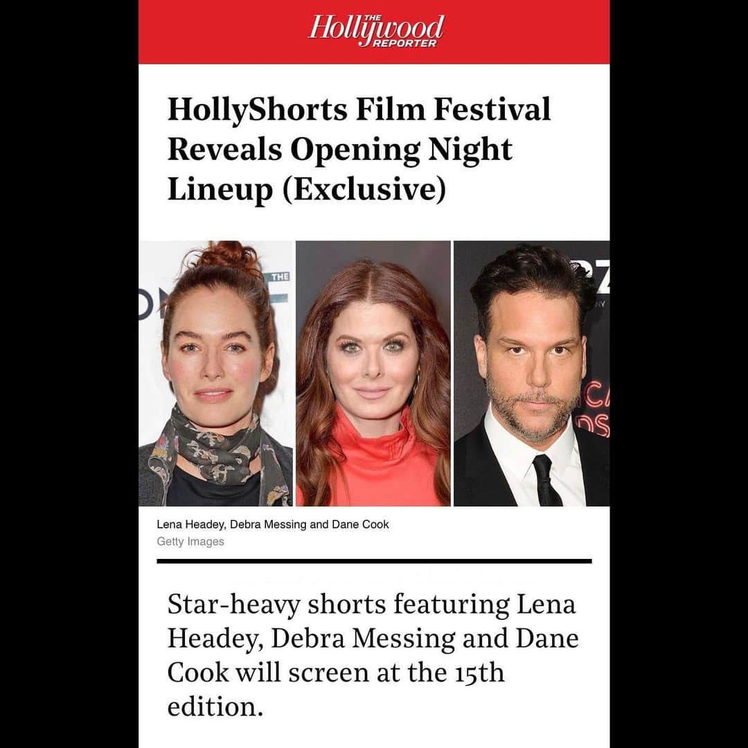 デイン・クックさんのインスタグラム写真 - (デイン・クックInstagram)「Tonight our film American Typecast debuts at the opening night @LAShortsFest & I’m happy to announce with @hollywoodreporter that American Typecast will also be premiered on the opening night for @HollyShorts alongside several incredible performers / films.  Big congrats to @mo_abhat & our entire cast and crew! Also congrats to @iamlenaheadey @therealdebramessing their casts and crews as well. See you there! Tix still avail for tonight’s #LASHORTSFEST on their website as well as #HOLLYSHORTS.」7月18日 2時11分 - danecook