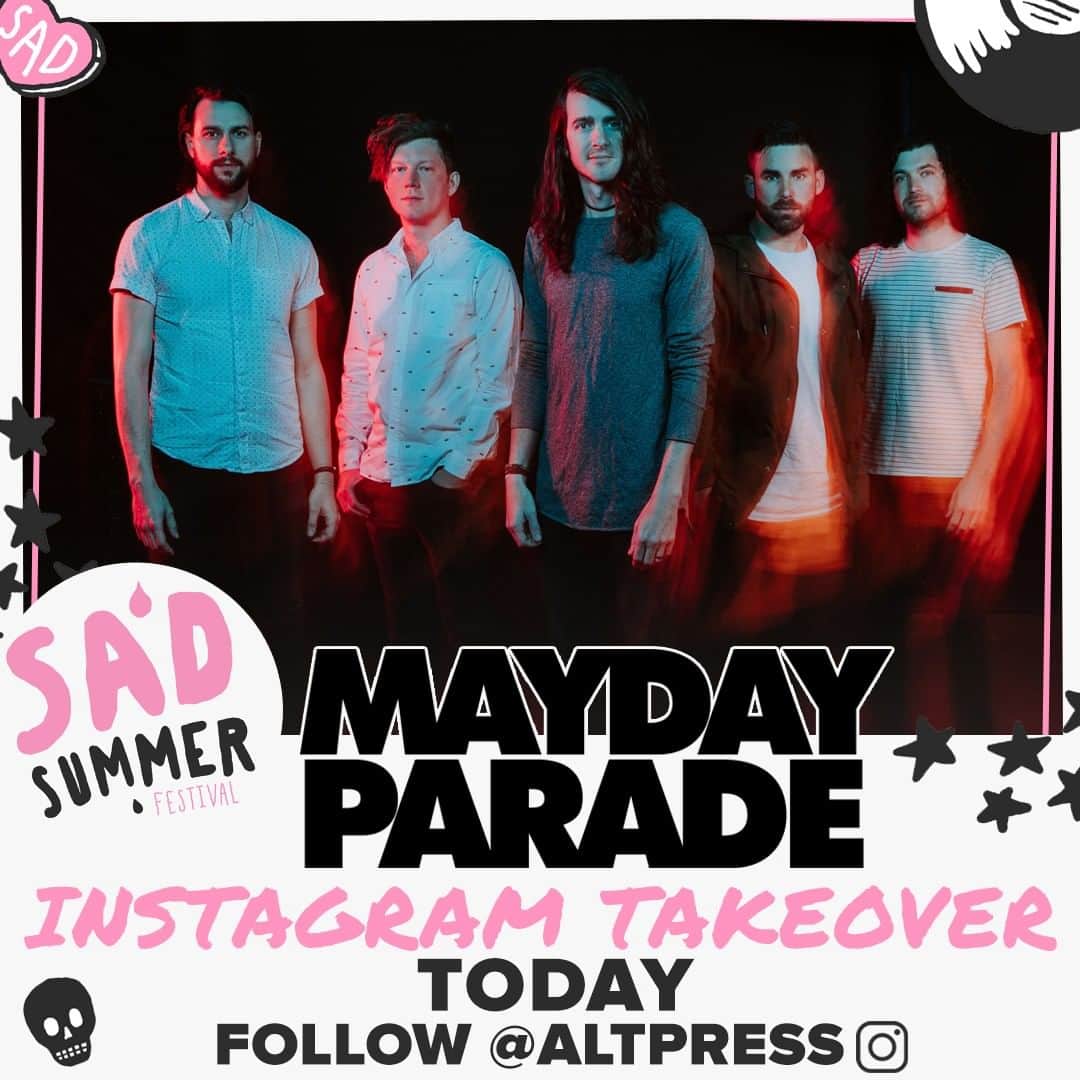 Alternative Pressさんのインスタグラム写真 - (Alternative PressInstagram)「SURPRISE! @maydayparade will be doing a very special Instagram Takeover from @sadsummerfest TODAY! Tune into our IG Stories for all of the fun from SSF 🌞⁠ .⁠ .⁠ .⁠ #maydayparade #sadsummer #sadsummerfest #alternativepress #altpress」7月18日 2時15分 - altpress